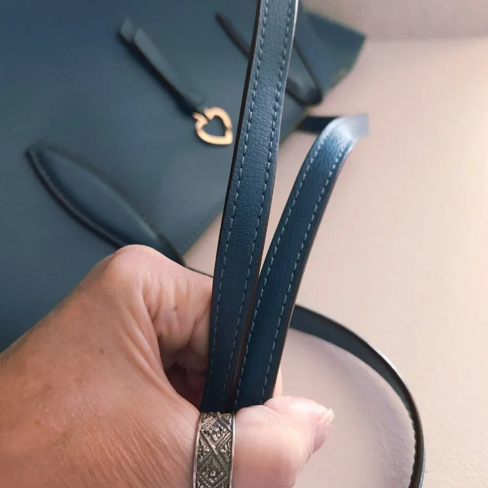 Kate Spade New York Teal Shoulder Bag Purse - Picture 5 of 14